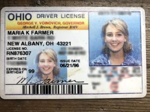Maria Farmer driver's license