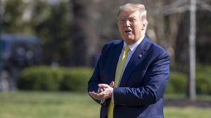 President Donald Trump returns to White House