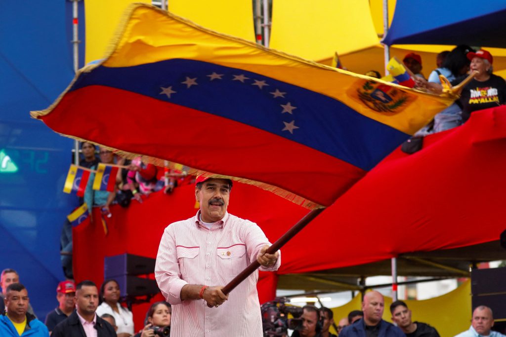 Venezuela's President Maduro hosts a swearing-in ceremony for community-based organizations at Miraflores Palace in Caracas