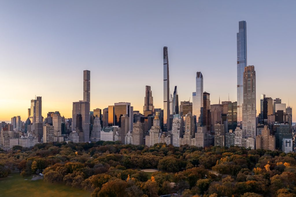 Billionaires' Row in Fall - NYC