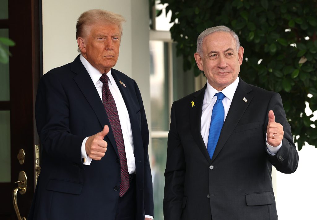 Israel's Benjamin Netanyahu Meets With Trump At The White House