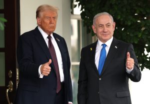 Israel's Benjamin Netanyahu Meets With Trump At The White House
