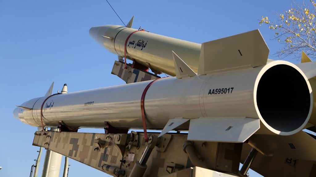 Iran displays missiles fired at US base in Iraq